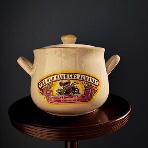 🌾 Vintage Old Farmer’s Almanac No. 12 Bean Pot – 1994 – Ceramic Stoneware